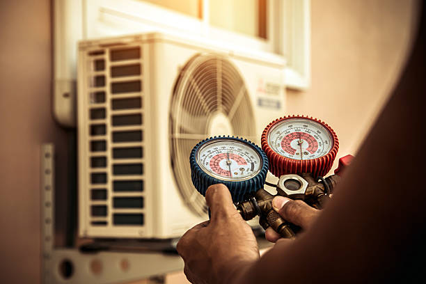 Professional Ac Installation technician working in Palestine, IL